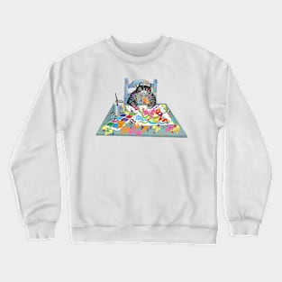 B kliban cat- painting cats Crewneck Sweatshirt